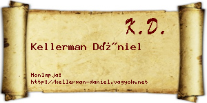 Kellerman Dániel névjegykártya